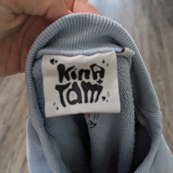 Kina + Tam organic cotton graphic oopsie daisy crew neck oversized M - Picture 5 of 6